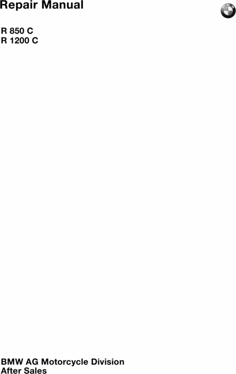 Product picture BMW R1200C Repair Manual